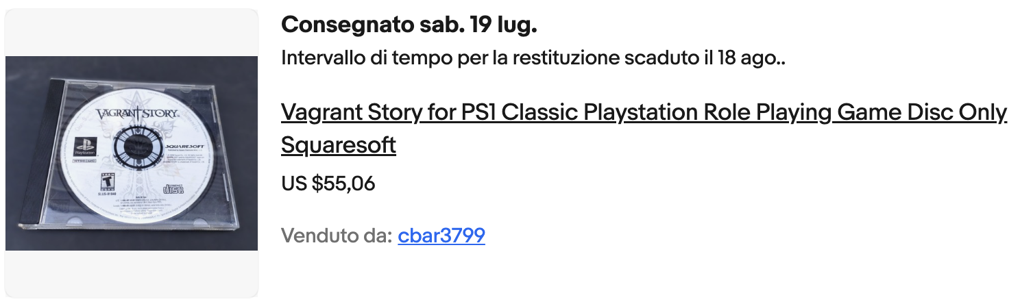 Vagrant Story CD